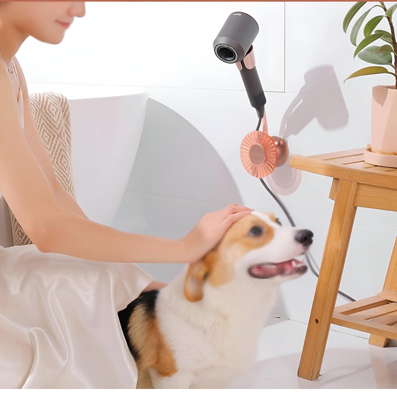 Hair Dryer Holder - Hands-Free Hair Drying Stand That Allows You to Style Your Hair Comfortably While Choosing Your Outfit, Checking Your Phone, Or Getting Ready Without Holding The Dryer - Image 1