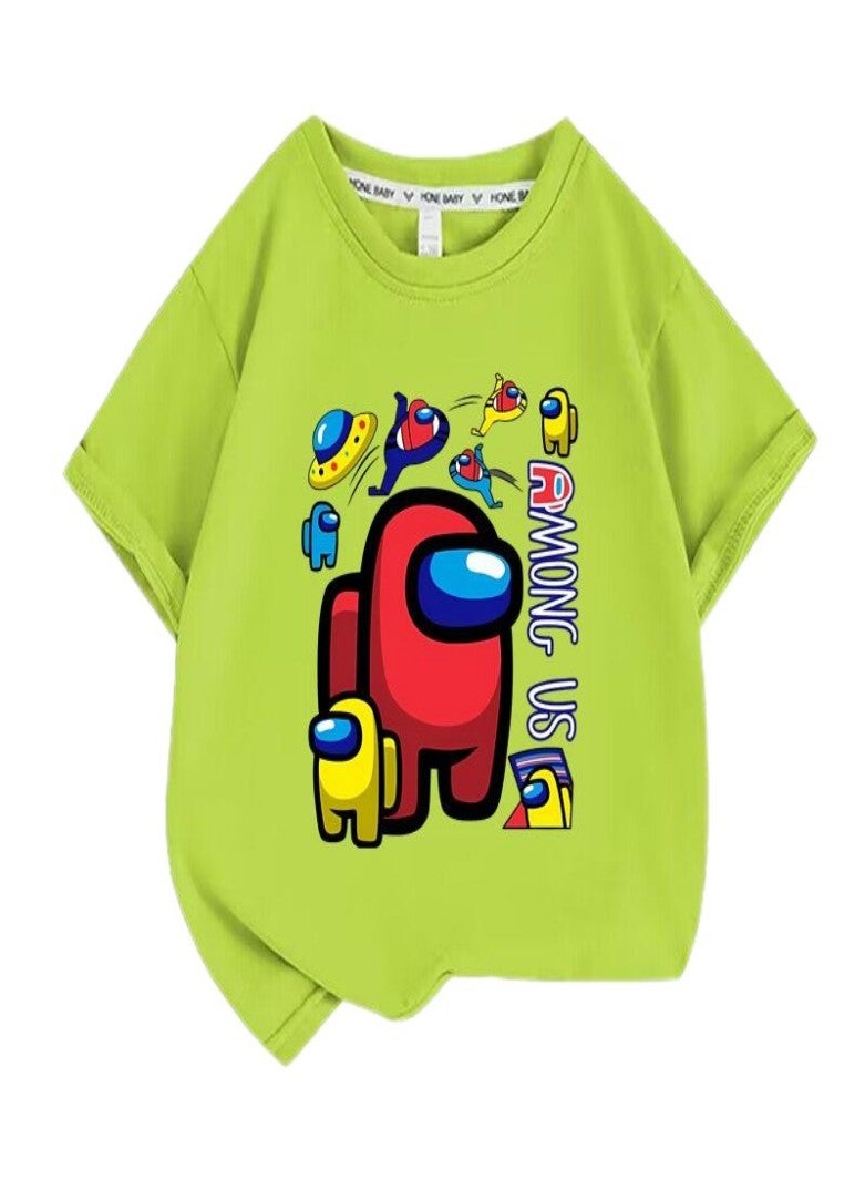 among us Unisex Short Sleeve Stylish Top TShirt cotton Tee for Boys Girls Kid Children