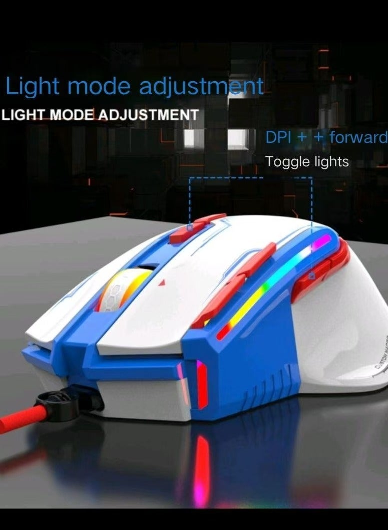 Wired computer notebookExternal USB mouseRGB lighting effect mechanical mouse  - Image 5