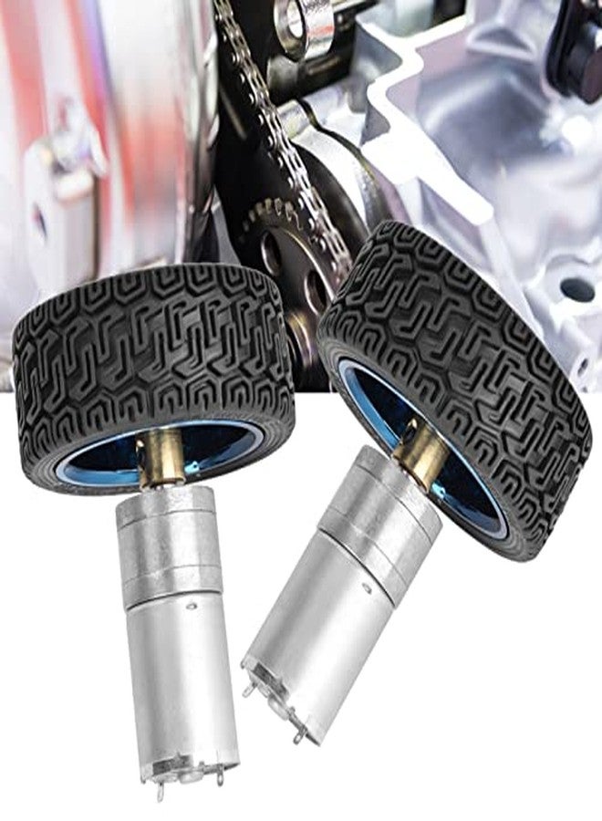 Garosa 2Pcs DC Motor Wheel Encoder 6V 4W 280RPM DC Gear Motor 4mm Shaft with Mounting Bracket 65mm Wheel Kits for Smart Car Robot Model DIY Engine Toy - Image 5