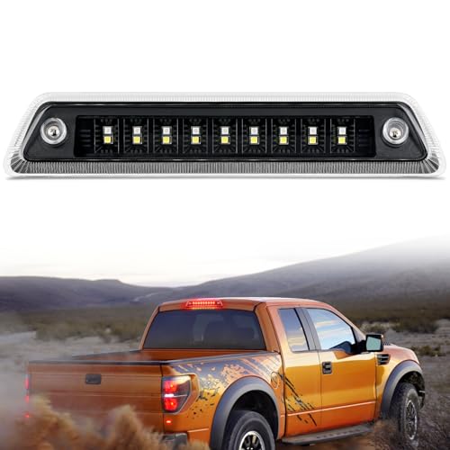 Nilight Third Brake Light Tail High Mount 3rd Stop Cargo Reverse LED Lights Clear Lens Compatible with Ford F150 2009 2010 2011 2012 2013 2014 Pickup Truck Rear Cab Lamp - Image 1