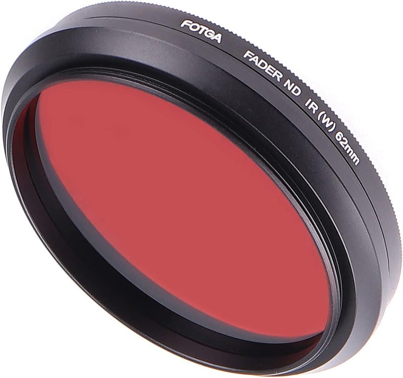 FocusFoto FOTGA 62mm All-in-One Adjustable Infrared IR Pass X-Ray Lens IR Filter, Variable from 530nm to 650nm 680nm 720nm 750nm Optical Glass - Image 3