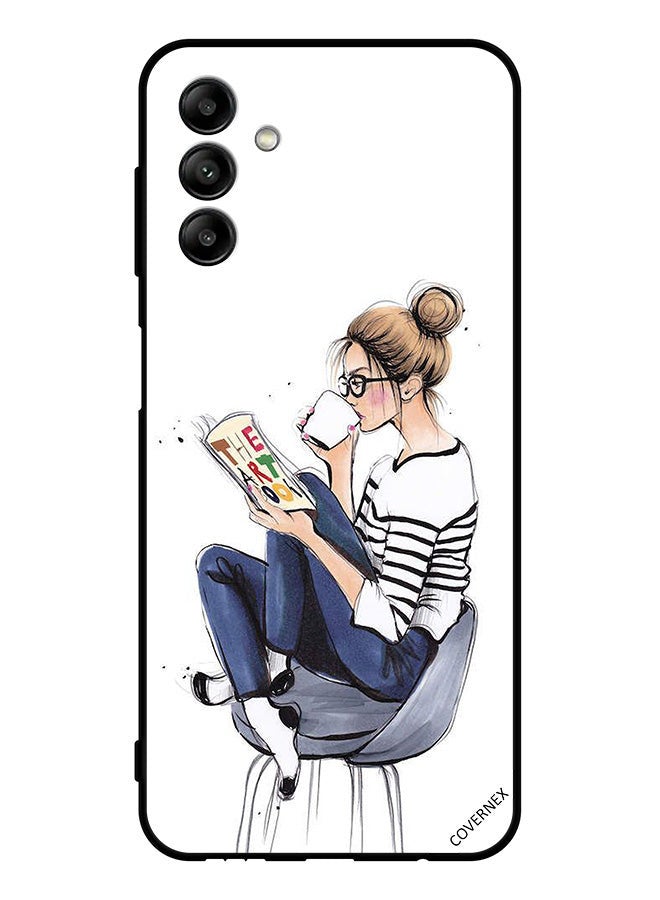 Covernex غطاء واقي لجهاز سامسونج جالاكسي A04s قراءة كتاب الفن - Image 1