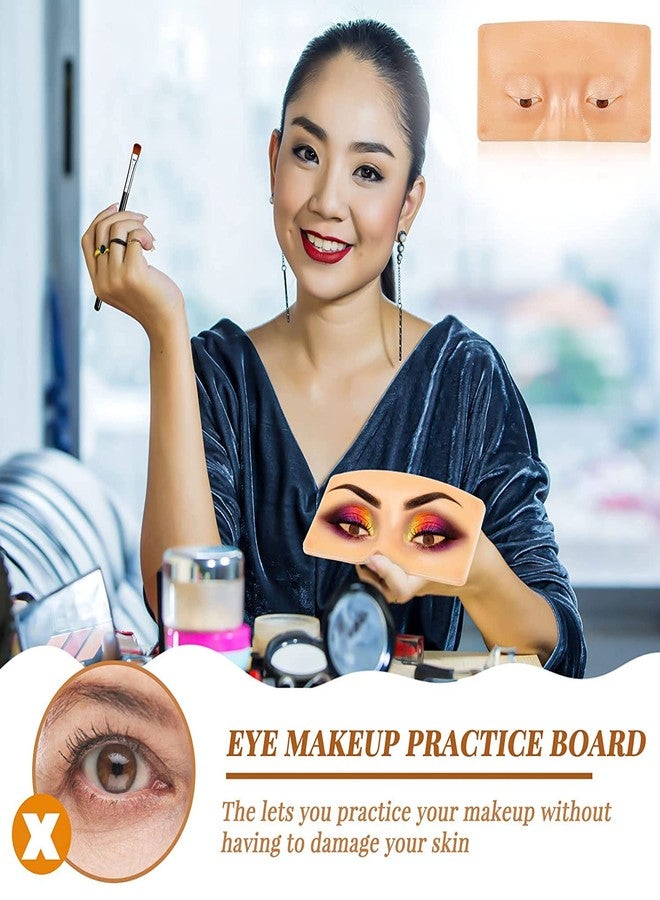 Scheibe Makeup Practice Board Makeup Practice Face, The Perfect Aid to Practicing Makeup, Makeup Mannequin Face, For Make Up and Lash Extention - Image 3