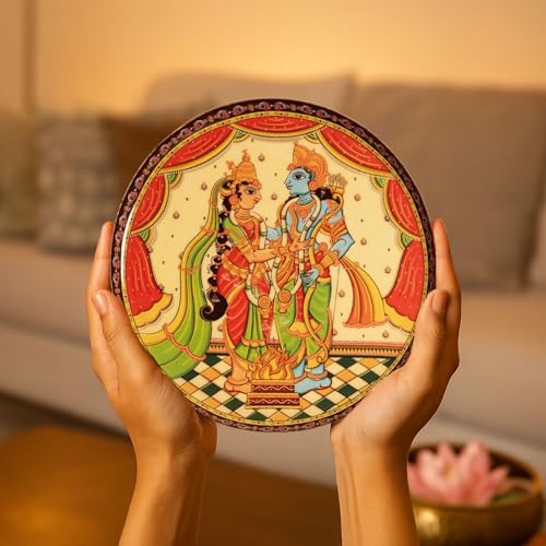 RITUALISTIC Ramayan Wall Plates for home decoration & living room | Metal Wall Décor | Gift items for unisex | Wall art | Wall showpiece| Home Décor Valentine's day Gift Items | Set of 5 plates - Image 5