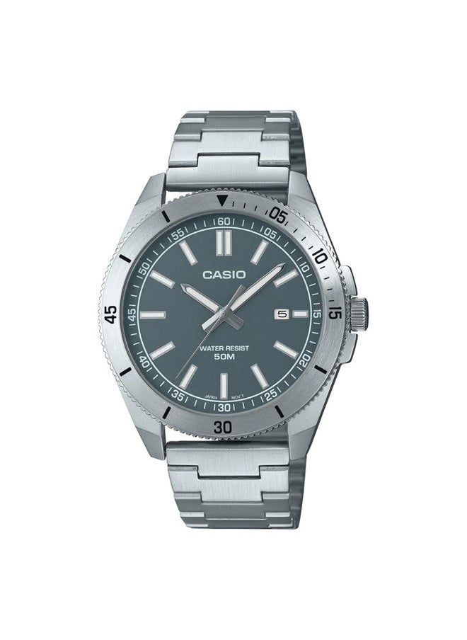 Stainless Steel Analog Watch MTP-B155D-3EVDF