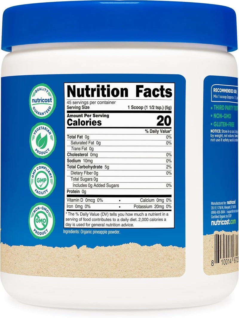 Nutricost Organic Pineapple Powder - Image 5