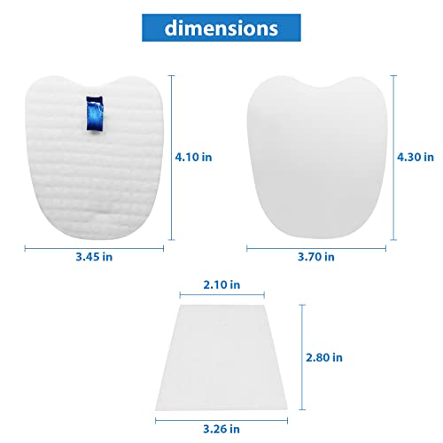 Lemige Vacuum Replacement Filters for Shark Rocket Vacuum HV345 HV343AMZ ZS350 ZS351 ZS352 HV320 HV321 HV322 HV324Q HV345 HV401, 4 Foam&Felt Filters + 4 Post-Filters, Part # XPMFK320&1084FTV320 - Image 5