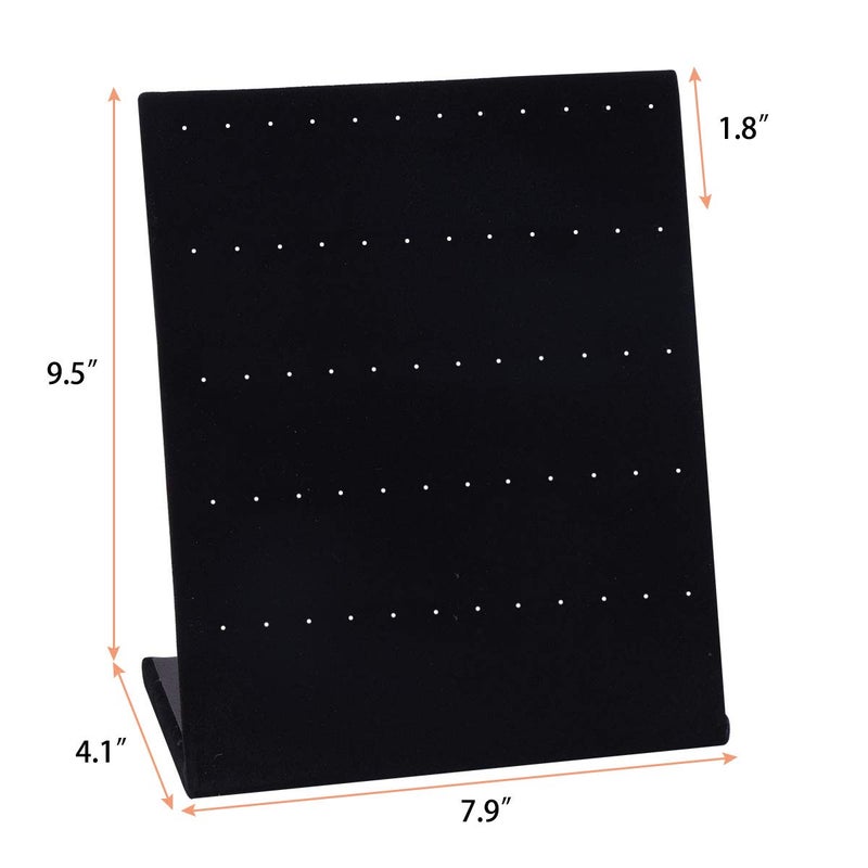 AUTOARK Black Velvet 30 Pair Earrings Display Holder Organizer,Jewelry Display Stand,AJ-041 - Image 3