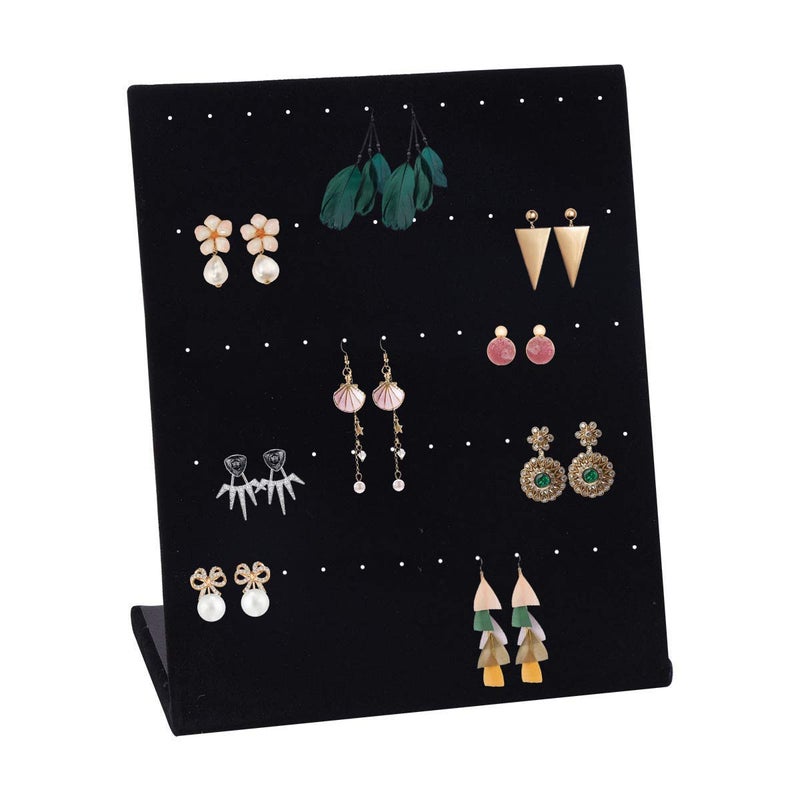 AUTOARK Black Velvet 30 Pair Earrings Display Holder Organizer,Jewelry Display Stand,AJ-041 - Image 5