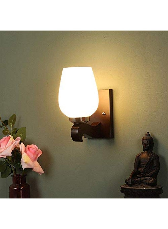 ELIANTE Wooden Wall Round Shade Mount Wall Lamp Wall Sconce Decorative Night Wall Light(Blub Not Included) | by Jainsons Lights - Image 1
