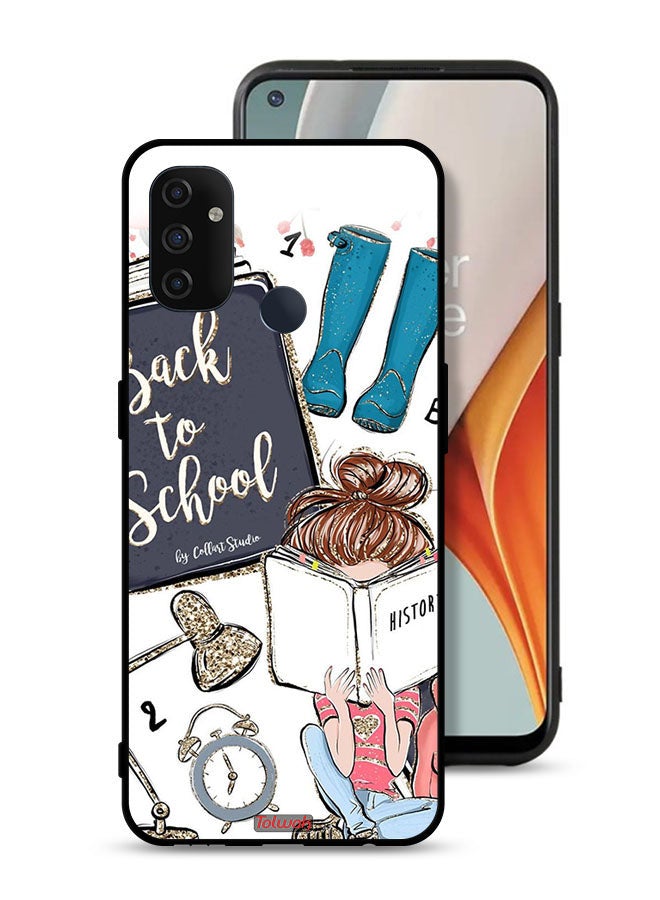 Tolwak OnePlus Nord N100 Protective Case Cover Back To School Girl Reading History - Image 1