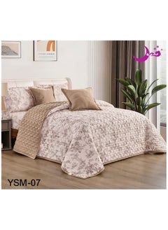 Double quilt set with fixed compressed filling, consisting of 6 pieces, king size 230*250 cm
