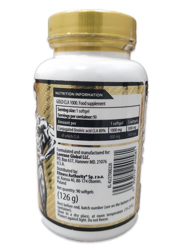 Kevin Levrone, GOLD CLA 1000 FOOD SUPPLEMENT 90 SOFTGELS - Image 2