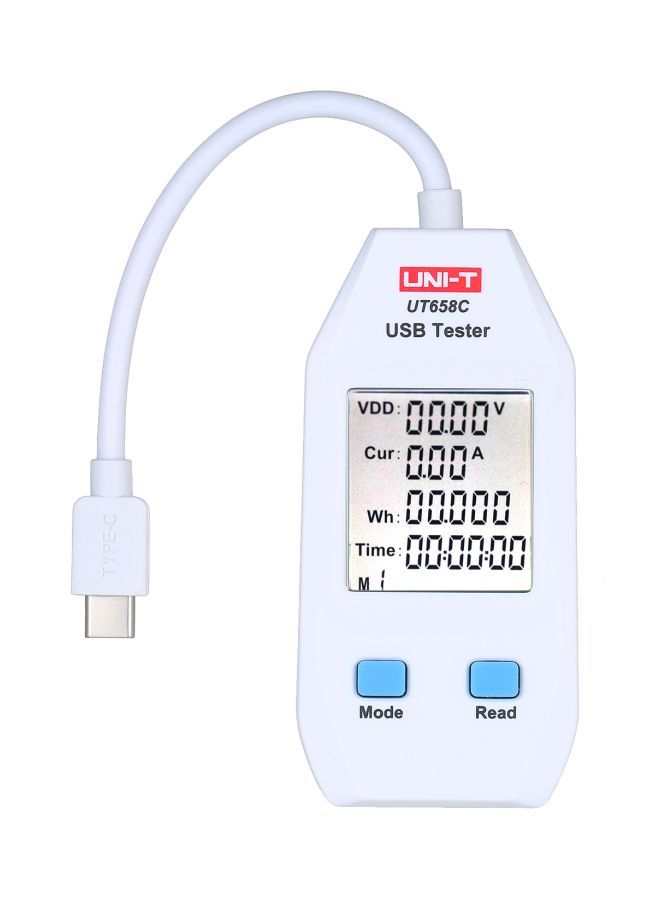 NIBEMINENT Digital USB Power Tester White 13centimeter  - Image 1