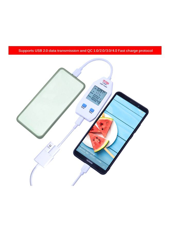 NIBEMINENT Digital USB Power Tester White 13centimeter  - Image 5
