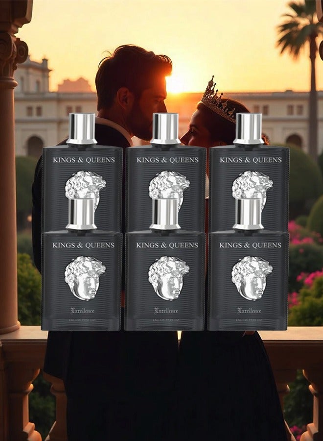 عماران 6 قطع عطر كينجز اند كوينز اكسلانس للجنسين 100 مل - Image 1