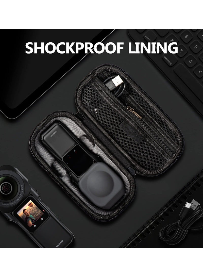 Captaintech Camera Carrying Case with Tempered Glass Screen Protector for Insta360 ONE RS Camera Convenient storage and waterproof Compression fall resistance - Image 4