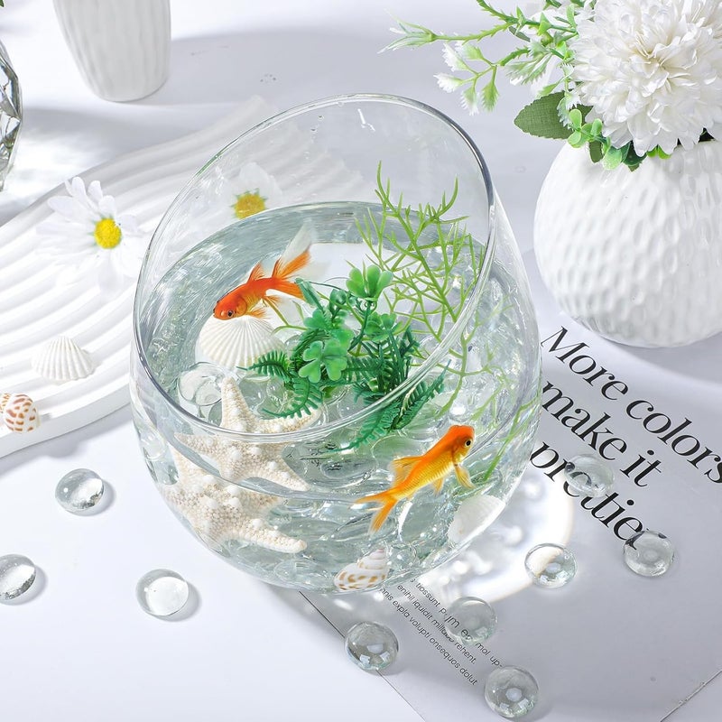 Suream 2 LB Flat Glass Marbles, Clear Glass Beads for Vases, Transparent Marbles Bulk for Decorative Centerpieces, Tank, Aquarium, DIY Craft - Image 5