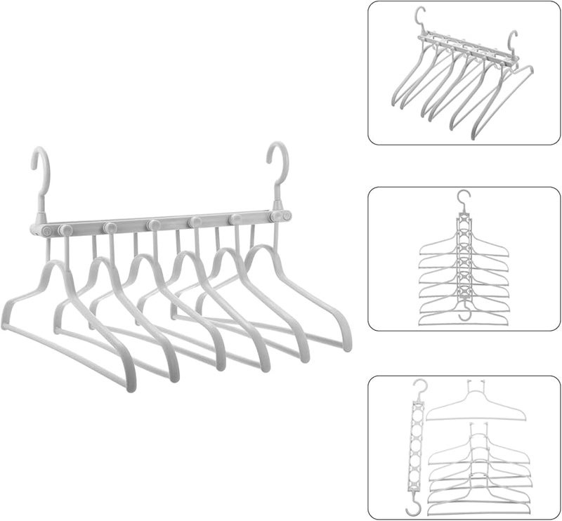 مشبك بنطالين قابل للطي رمادي غير قابل للانزلاق منظف خزانة متعدد الطبقات موفر للمساحة - Image 4
