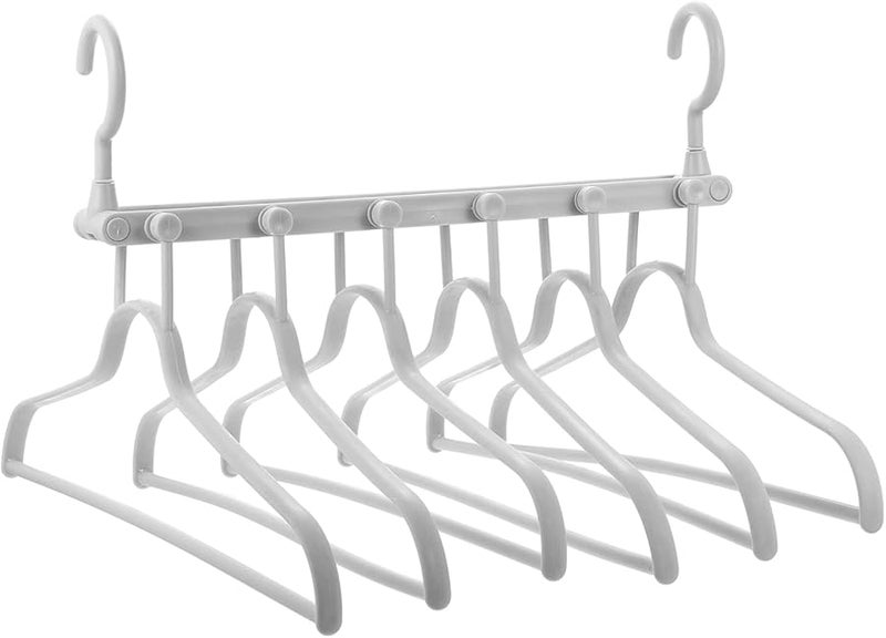 مشبك بنطالين قابل للطي رمادي غير قابل للانزلاق منظف خزانة متعدد الطبقات موفر للمساحة - Image 2