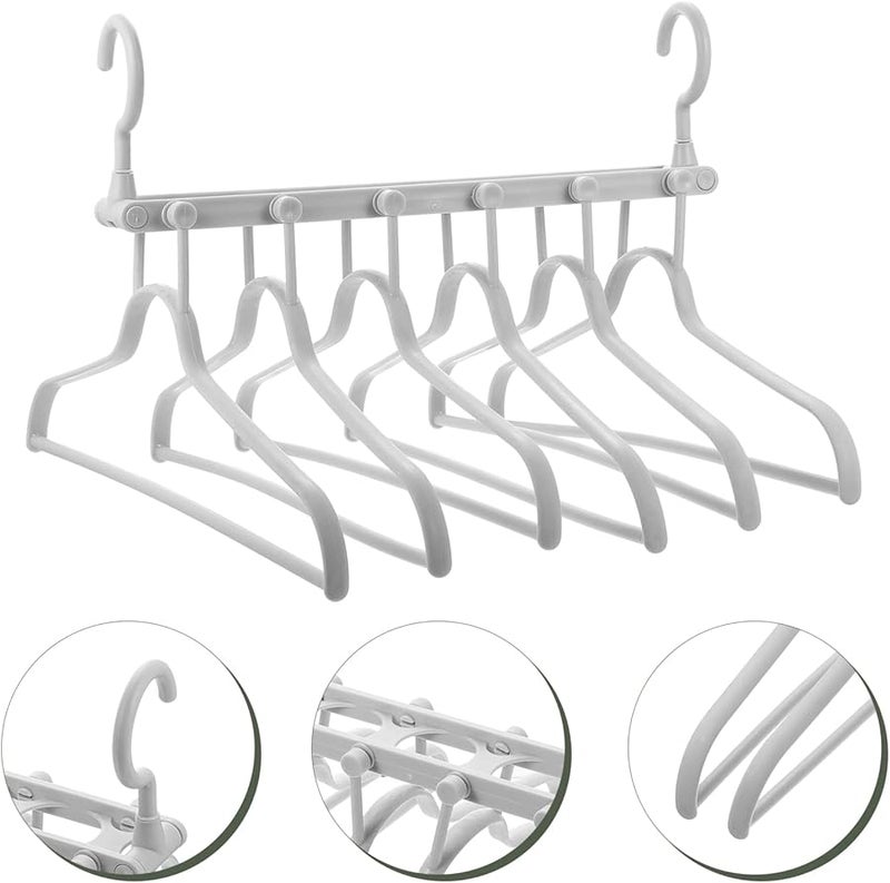 مشبك بنطالين قابل للطي رمادي غير قابل للانزلاق منظف خزانة متعدد الطبقات موفر للمساحة - Image 3