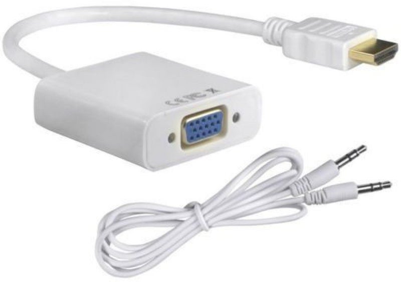 PremiumAV HDMI Male to VGA Female Adapter Cable – 1080p Video Converter for Laptop, PC, Monitor, Projector, HDTV, Graphics Card – Compact Plug & Play Connector (Black) - Image 2