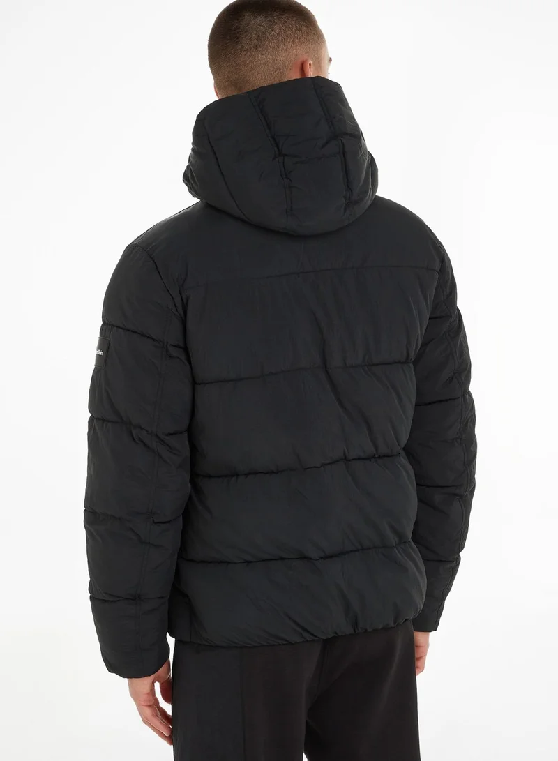 CALVIN KLEIN Essential Crinkle Nylon Quilt Jacket