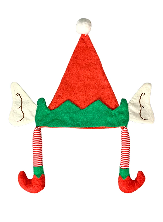 Little Surprise Box Long Elf Legs & Ears Felt Christmas Party Hat