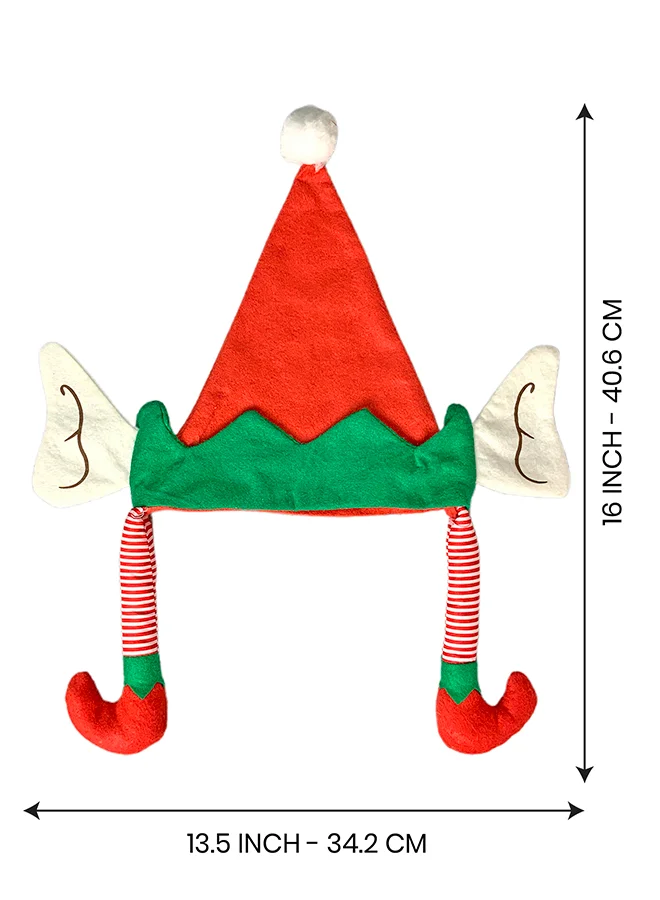 LITTLE SURPRISE BOX Little Surprise Box Long Elf Legs & Ears Felt Christmas Party Hat