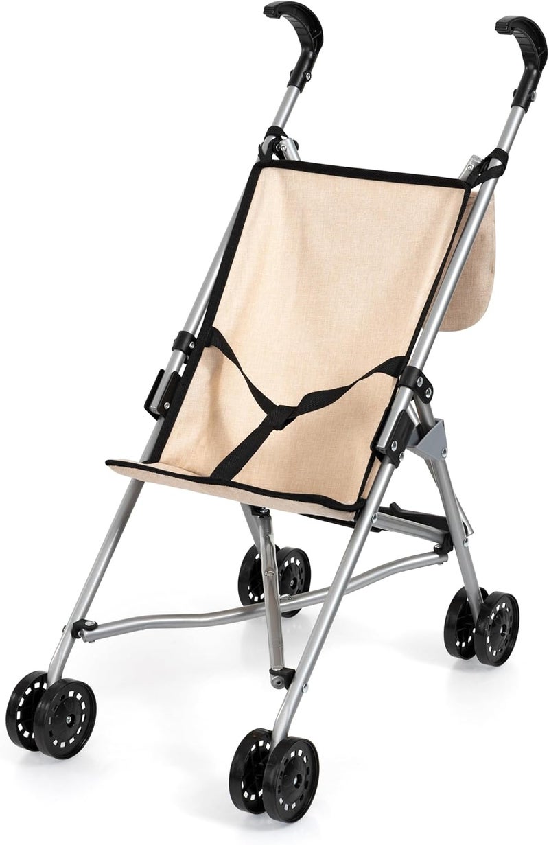 Bayer Design 30575AB Doll's Pram with Bag Double Wheels Foldable Metal for Dolls up to 46 cm - Image 3