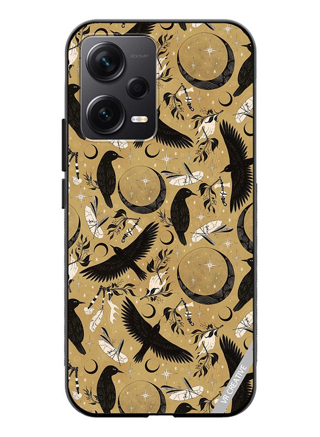 VR CREATIVE Protective Case Cover For Xiaomi Redmi Note 12 Discovery Bird Catcher Design Multicolour - Image 1