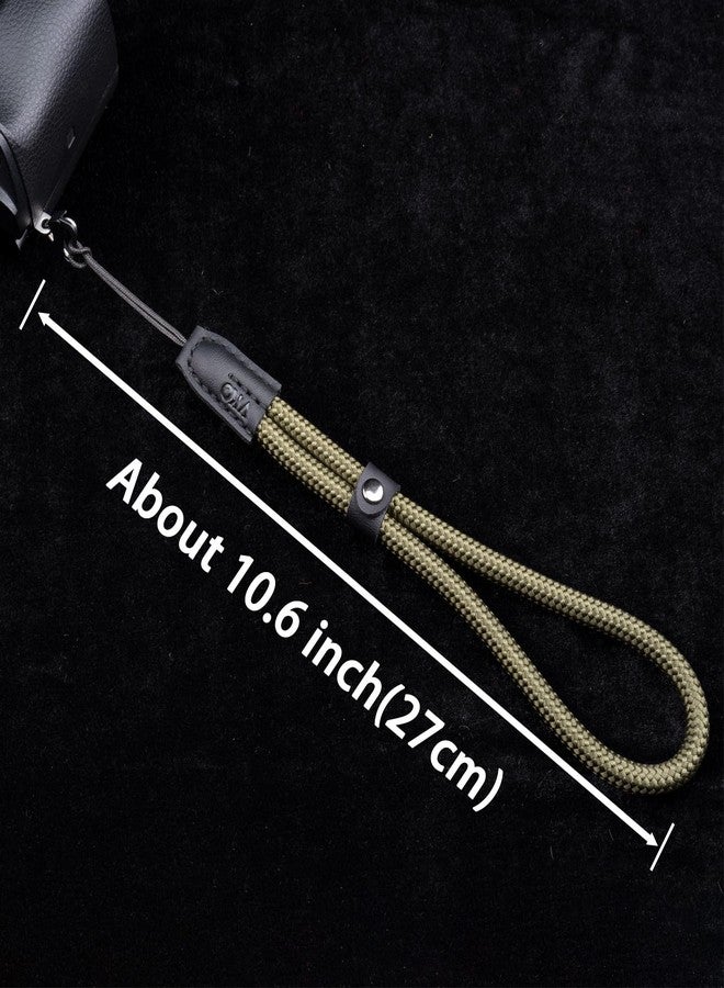 VKO Climbing Rope Camera Wrist Strap,High-Performance Cord & Leather Adjuster-6mm Safety Tether for Compact Cameras,Mirrorless Camera,Eyelet-Compatible Devices Green - Image 3