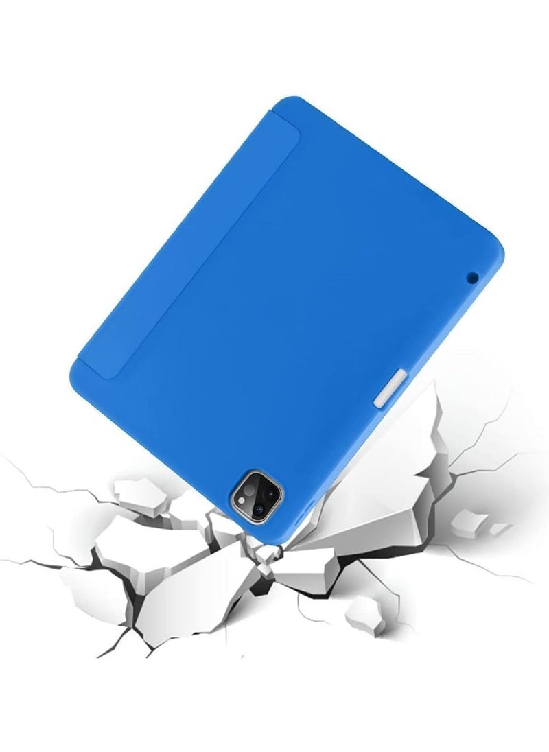 Case for iPad Pro 11 Inch 2021(3rd Gen)/2020(2nd Gen) with Pencil Holder [Support iPad 2nd Pencil Charging/Pair] Slim Trifold Stand, Smart Protective Case Cover - Image 2