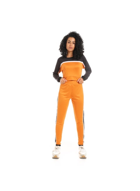 Women's two-piece sports set, T-shirt and pants