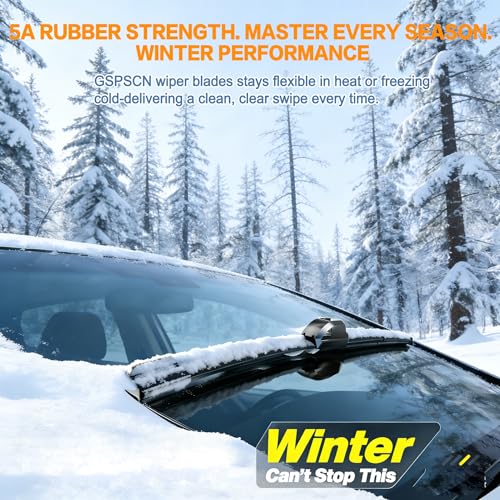 GSPSCN 3 Wipers For Acura RDX 2018-2007 /Mazda CX-30 2023-2020 /Nissan LEAF 2023-2018，Original Equipment Windshield Wiper Blades Set 26"+16"+14" (Set of 3) - Image 4