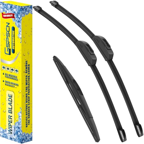 GSPSCN 3 Wipers For Acura RDX 2018-2007 /Mazda CX-30 2023-2020 /Nissan LEAF 2023-2018，Original Equipment Windshield Wiper Blades Set 26"+16"+14" (Set of 3) - Image 1