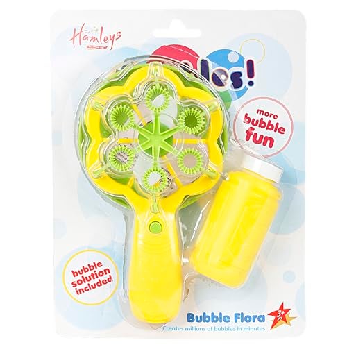 Hamleys Bubble Flora Bubble Play Toy for Kids Ages 3+, Orange, a Fun Bubble-Making Machine That Blows Continuous Bubbles, Perfect for Outdoor Play, Parties, and Sensory Fun. - Image 1