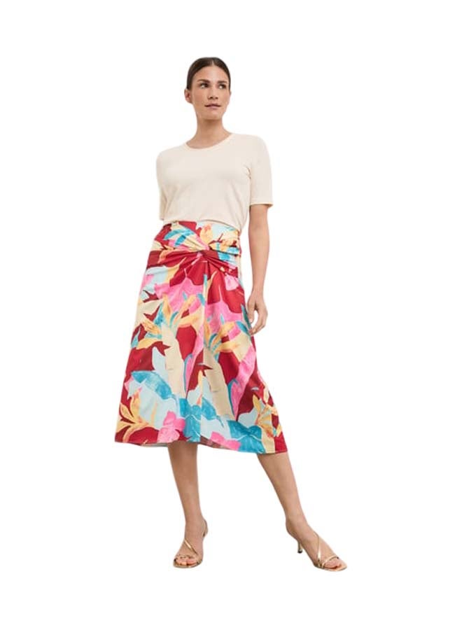 GERRY WEBER Patterned skirt with a tie detail  - Image 1