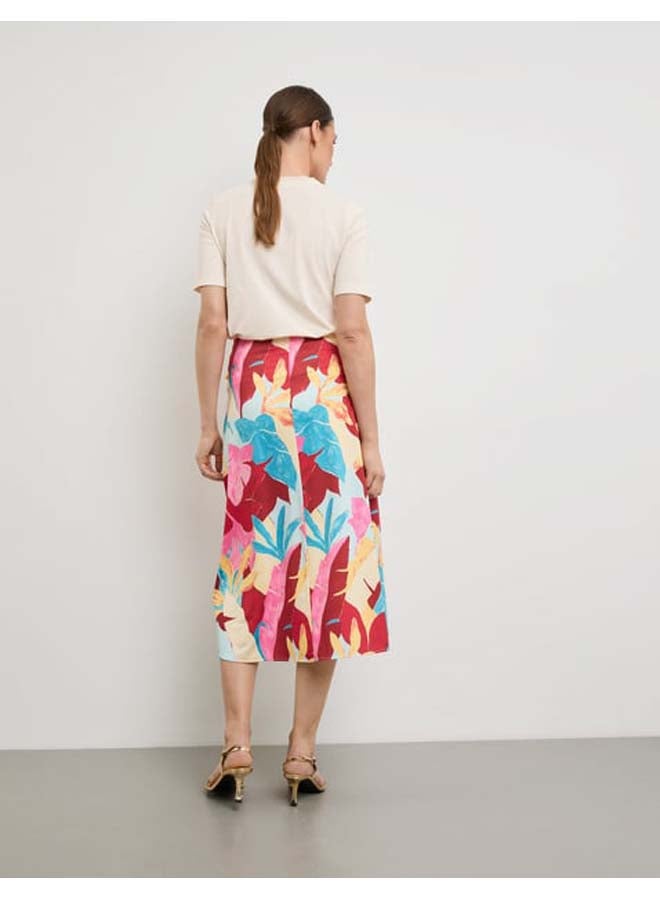 GERRY WEBER Patterned skirt with a tie detail  - Image 4