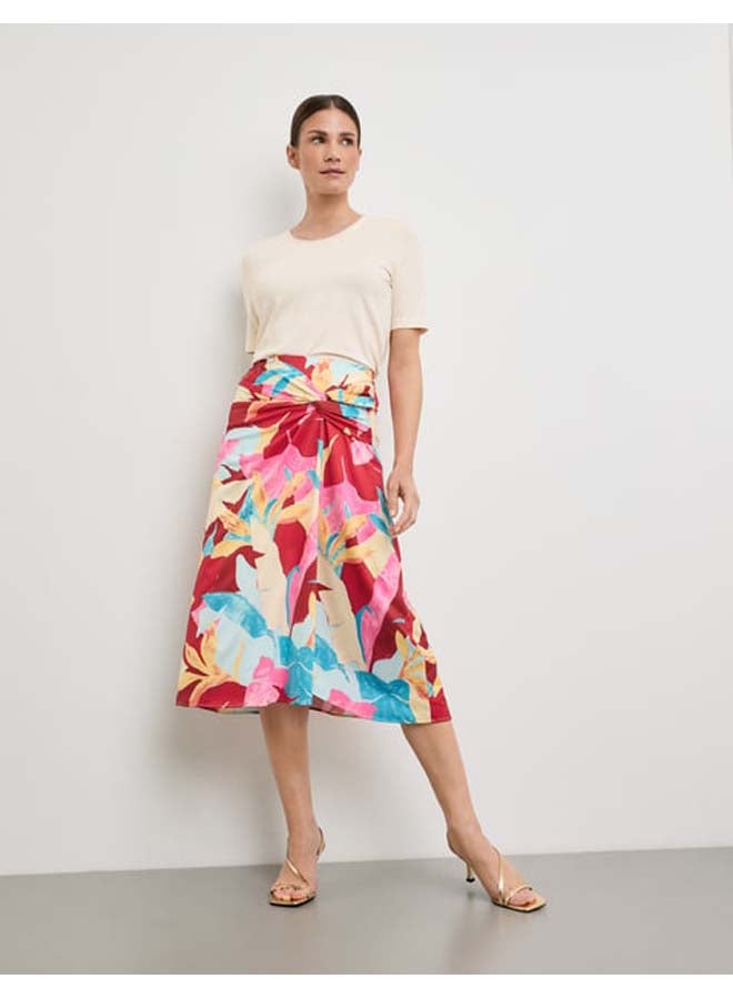 GERRY WEBER Patterned skirt with a tie detail  - Image 2