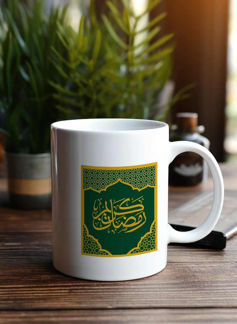 LOWHA 11 oz Ceramic Mug with Ramadan Kareem Design