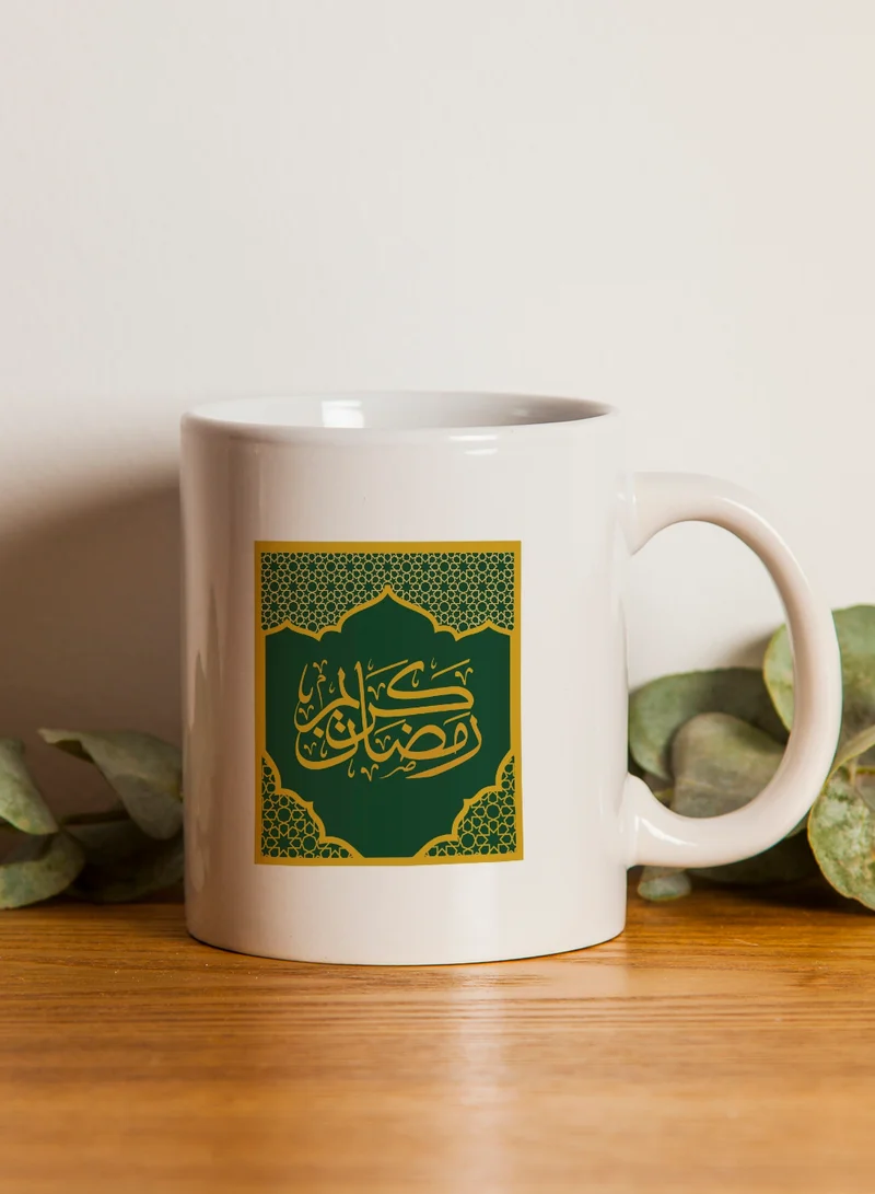 LOWHA 11 oz Ceramic Mug with Ramadan Kareem Design