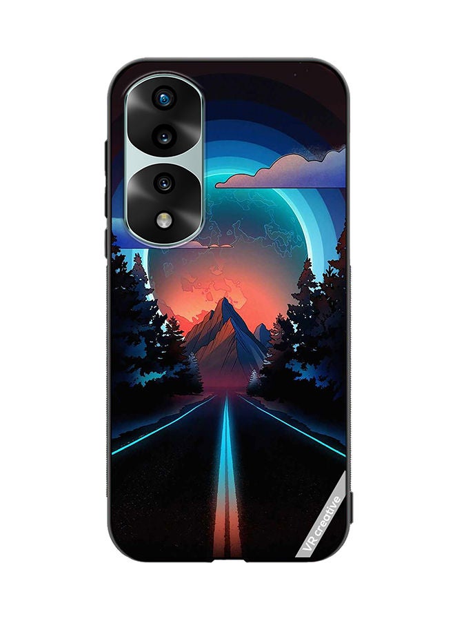 VR CREATIVE Protective Case Cover For Honor 70 Pro Road To Paradise Design Multicolour - Image 1