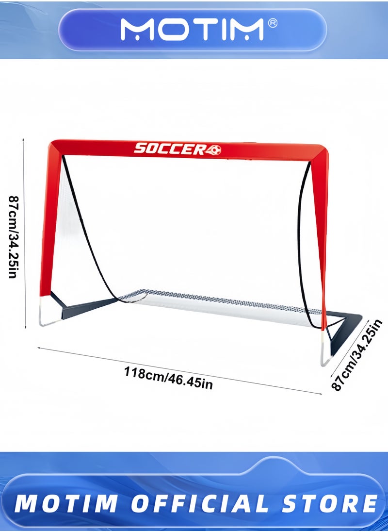 Motim - Training Soccer Goals Net Set Apartments Foldable Soccer Net Portable Soccer Nets Training Practice In Backyard School Kids And Adults - Image 1