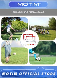 Motim Training Soccer Goals Net Set Apartments Foldable Soccer Net Portable Soccer Nets Training Practice In Backyard School Kids And Adults  - Image 4