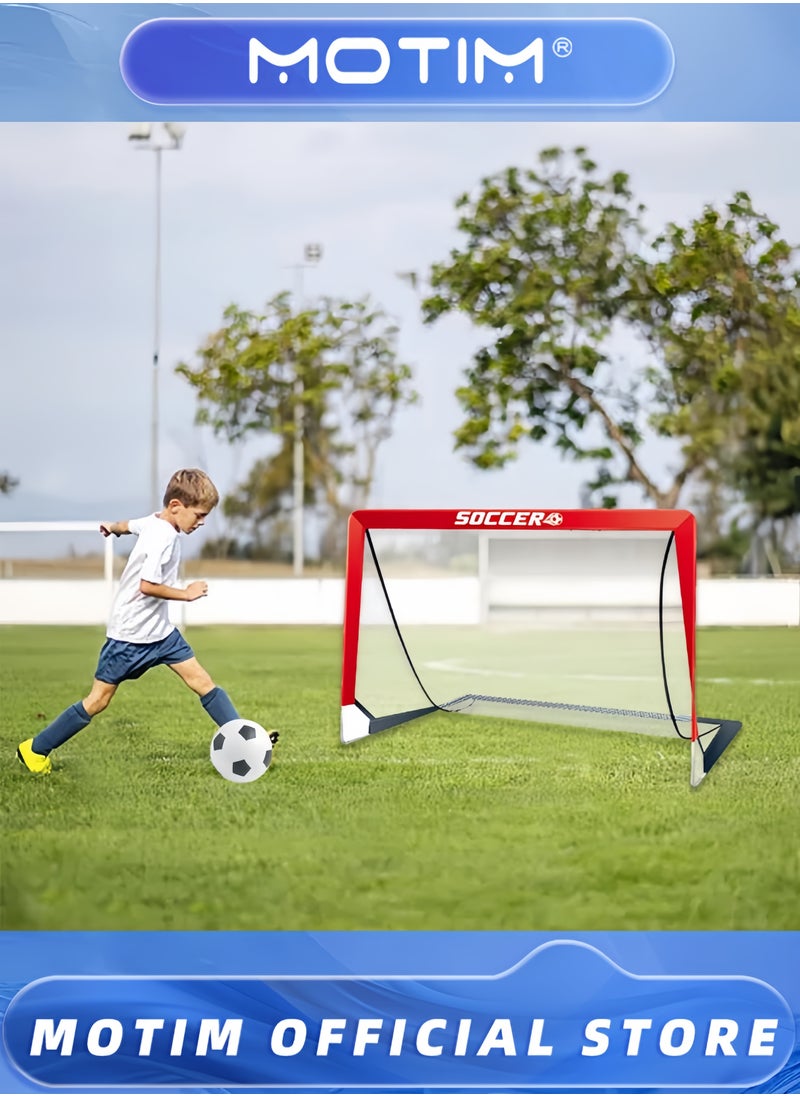 Motim - Training Soccer Goals Net Set Apartments Foldable Soccer Net Portable Soccer Nets Training Practice In Backyard School Kids And Adults - Image 1