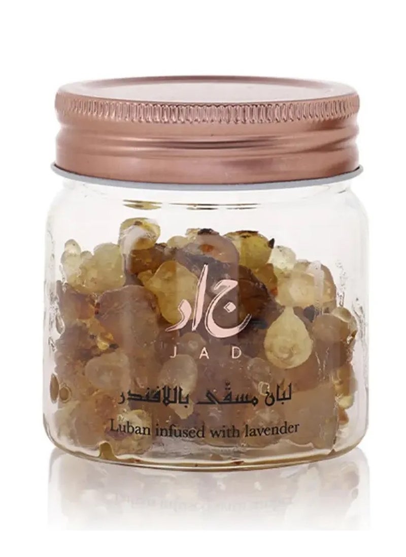 jad Jad Luban Infused with Lavender Bakhoor Incense (80 grams)  - Image 1