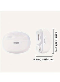 Generic Automatic Electric Nail Clipper with Light & 2 Speeds, Nail Polisher 2 in 1 Design, Nail Clip Storage, USB Rechargeable Safety Electric Nail Trimmer Suitable for Babies,Kids, Adults and Seniors(White)  - Image 3