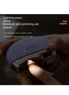 Generic Automatic Electric Nail Clipper with Light & 2 Speeds, Nail Polisher 2 in 1 Design, Nail Clip Storage, USB Rechargeable Safety Electric Nail Trimmer Suitable for Babies,Kids, Adults and Seniors(White)  - Image 5